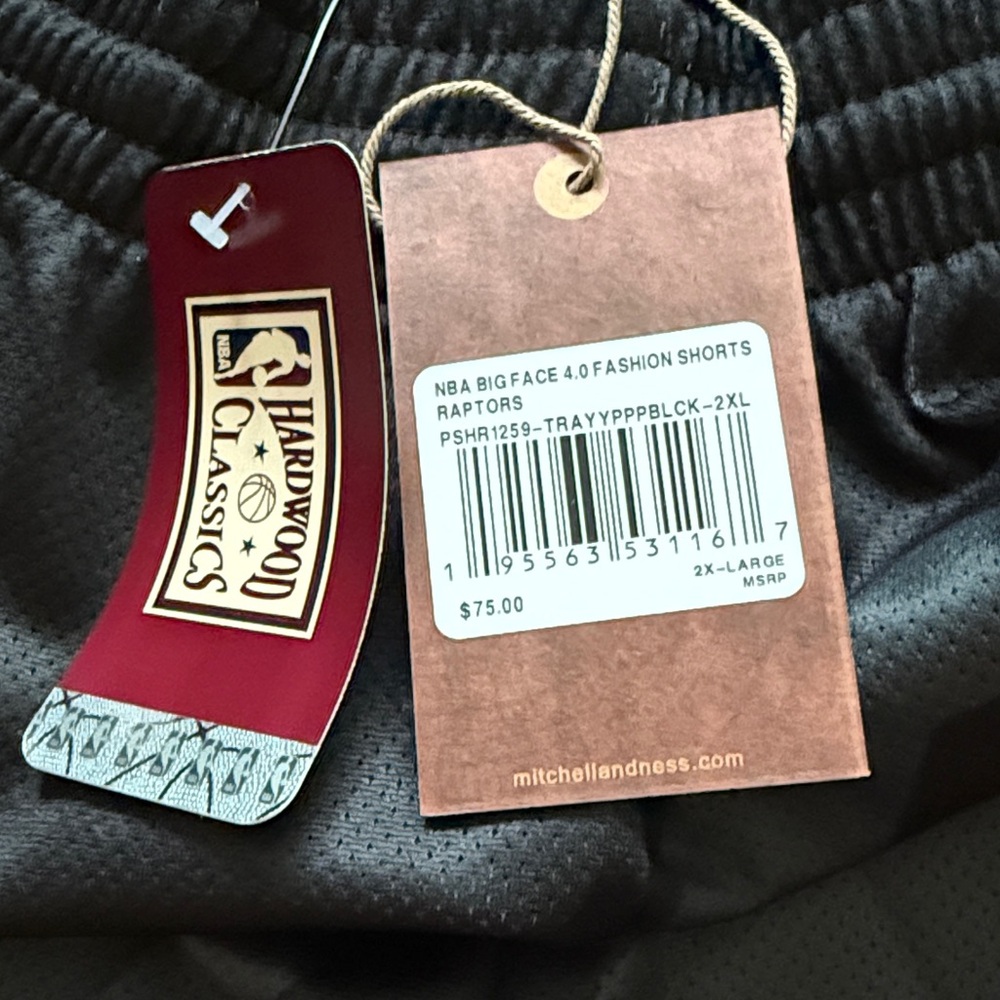 Mitchell & Ness Black and Gold Athletic Shorts - Picture 5 of 7